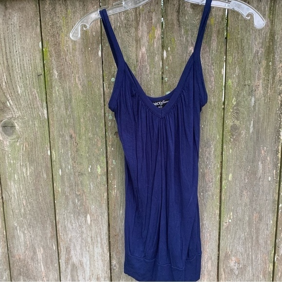 JO&CO Jeans Tops - JO&CO Jeans stretchy spaghetti strap navy blue v neck tank top spring summer